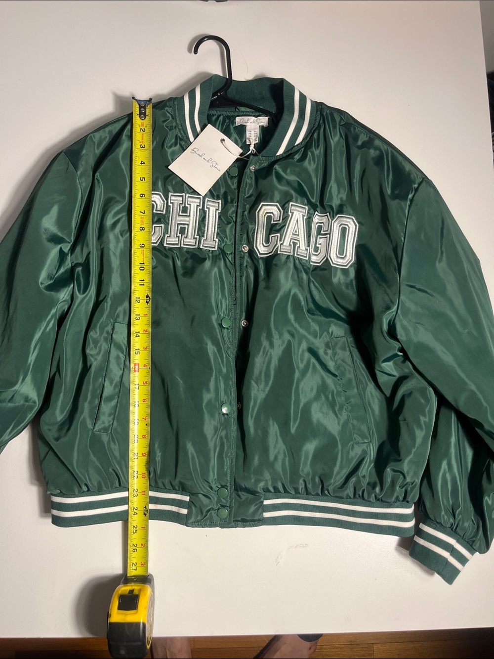Chicago Green Varsity Bomber Jacket